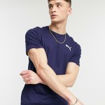 4k Puma 586668-76 Essentials Small Logo Men's -  Dark Night 